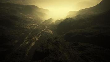 View of the himalayan peak in deep fog photo