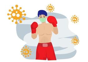 Self defense As a result of the coronavirus outbreak, you need to be prepared at all times. vector