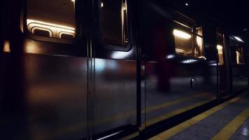 empty old subway train station photo