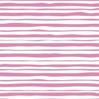 Pink stripes seamless pattern. Hand drawn striped wallpaper. vector