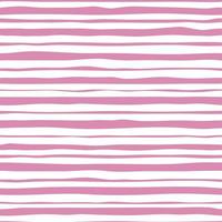 Pink stripes seamless pattern. Hand drawn striped wallpaper. vector