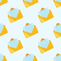Email seamless pattern. Mail symbol wallpaper. Business backdrop vector