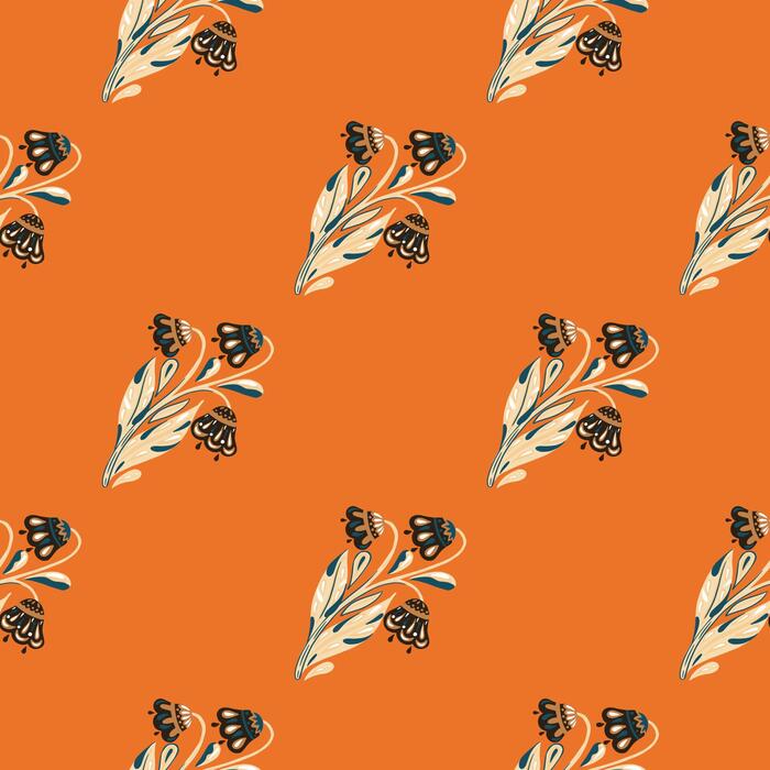 Burnt Orange Floral Vector Art, Icons, and Graphics for Free Download