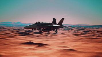 american military plane over the desert photo