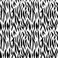 Monohcrome zebra seamless pattern. Abstract leather strips exotic print in black and white colors. Nature safari animal print. vector