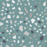 Terrazzo seamless pattern design. Natural stone, granite, quartz shapes. vector