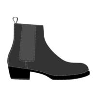 Men shoes boots isolated. Male man season shoes icons. vector