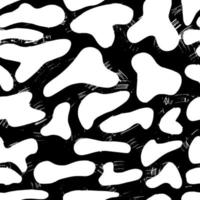 Monochrome camouflage seamless pattern. Grunge camo pattern background. vector