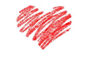 Feliz día de San Valentín. símbolo de amor en forma de corazón. foto