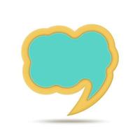 dynamic speech bubble illustration in cloud style vector