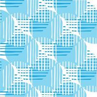 Chaotic pattern circle lines in blue color. Abstract circles shapes and stripes vector