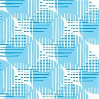 Chaotic pattern circle lines in blue color. Abstract circles shapes and stripes vector