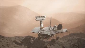 Opportunity Mars exploring the surface of red planet photo
