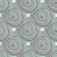 Creative sketch circle background. Abstract spirals seamless pattern. Hand drawn curved lines wallpaper. vector