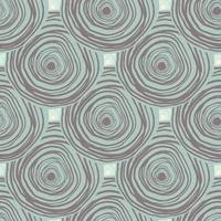 Creative sketch circle background. Abstract spirals seamless pattern. Hand drawn curved lines wallpaper. vector