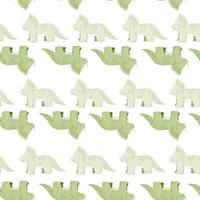 Triceratops seamless pattern. Children dino background. vector