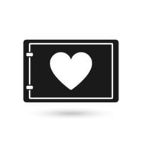 Security safe icon with heart sign vector