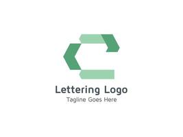 plantilla de diseño de logotipo inicial de letra c creativa vector gratis