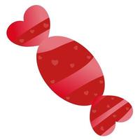 Valentines red candy. vector