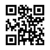 icono de código qr color negro vector ilustración imagen estilo plano