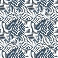 Abstract tropical pattern, palm leaves seamless floral background. vector