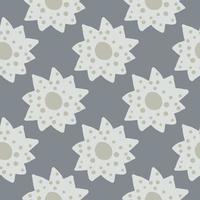 Scandinavian simple flowers seamless pattern. Floral print with daisies flowers. vector