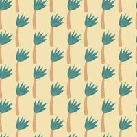 Tropical palm tree seamless pattern. Coconut palm tree wallpaper. vector