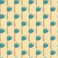 Tropical palm tree seamless pattern. Coconut palm tree wallpaper. vector