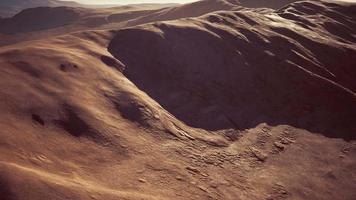 Aerial of red sand dunes in the Namib desert