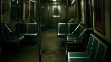 Subway wagon is empty because of the coronavirus outbreak in the city video