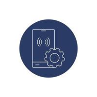 digital media configuration icon vector