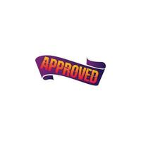 approved, stamp,colorful approved sign vector