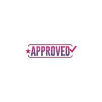 approved, stamp,colorful approved sign vector