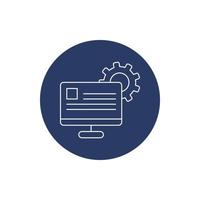 digital media configuration icon vector