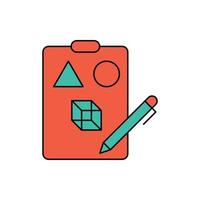 design and drawing board icon vector