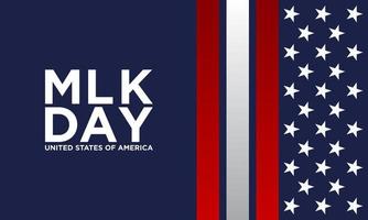 MLK Day Background Design. Banner, Poster, Greeting Card. vector