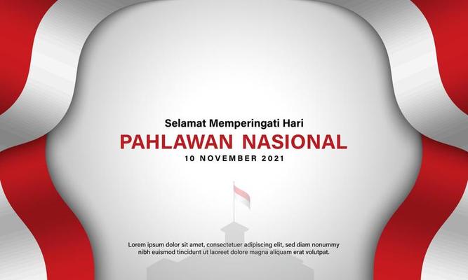 Heroes Day Background Design. Vector Illustration.
