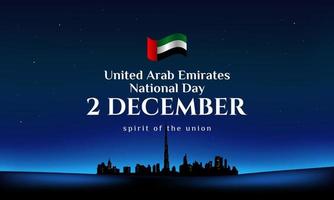 United Arab Emirates National Day Background Design.