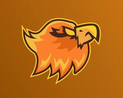 Illustration vector design of phoenix eSport logo template for your business or company