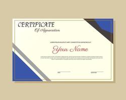 Illustration vector design of certificate template for achieving, appreciation, attending.