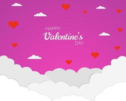 Illustration vector design of valentine's day background