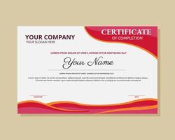 Illustration vector design of certificate template for achieving, appreciation, attending.