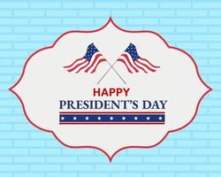 Illustration vector design of happy president's day background