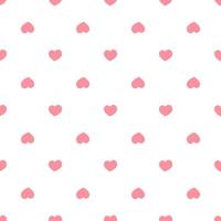 Seamless pattern with red hearts. Valentines Day backdrop. 14 february wallpaper. vector