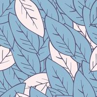 Seamless abstract floral background with leaves. leaf pattern vector