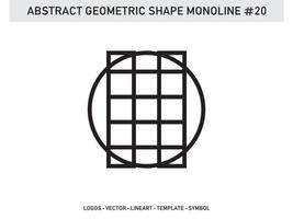 ornamento monoline geométrico elemento símbolo azulejo gratis vector