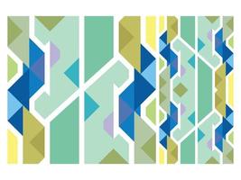 Seamless Pattern Colorful Geometric Abstract Shape Free Vector