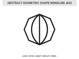 Tile Design Abstract Geometric Shape Monoline Vector Free