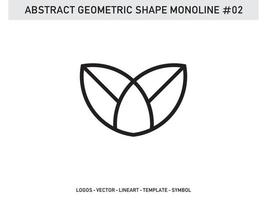 Tile Design Abstract Geometric Shape Monoline Vector Free