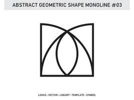 azulejo diseño abstracto forma geométrica monoline vector gratis